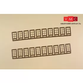 Auhagen 80223 Ablakok ipari épületekhez Q, R - barna (H0)