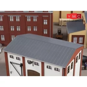   Auhagen 80305 Bádogtető ereszcsatornával, nagyobb épületekhez - 2 db (H0)