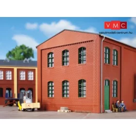 Auhagen 80514 Dekorlap, téglafal 2324F ablaknyílásokkal, téglavörös, 4 db (H0)