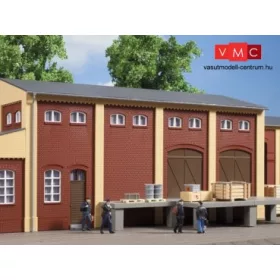 Auhagen 80519 Dekorlap, téglafal 2410E, 2410F, 2410H gyárépületekhez - téglavörös (H0)