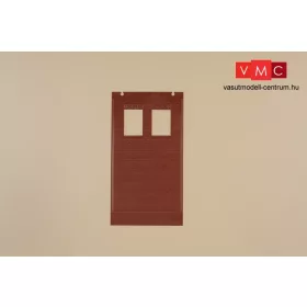   Auhagen 80531 Dekorlap, téglafal, ipari ablaknyílásokkal, 2579B téglavörös, 2 db (H0)