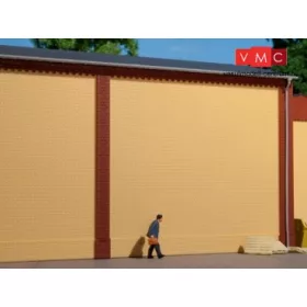 Auhagen 80600 Dekorlap, téglafal 2324A, sárga (H0)