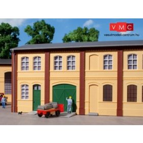 Auhagen 80607 Dekorlap, téglafal 2322B,2322C,2323C, ablaknyílásokkal, sárga, 6 db (H0)