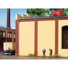 Auhagen 80611 Dekorlap, téglafal 2342M, sárga, 8 db (H0)