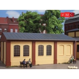 Auhagen 80615 Dekorlap, téglafal 2390A, ablaknyílásokkal (H0), 8 db - sárga