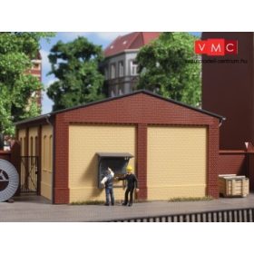 Auhagen 80617 Dekorlap, téglafal 2390B, 8 db - sárga (H0)