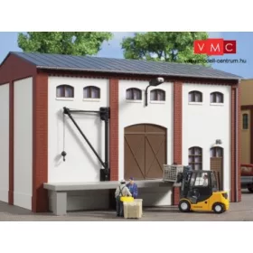   Auhagen 80719 Dekorlap, téglafal 2410I, 2410J, 2410L gyárépületekhez - vakolt fal (H0)