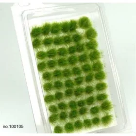   BSM 100105 Késő nyári zöld  fűcsomók, 4-6 mm, 120 db (H0,TT,N)