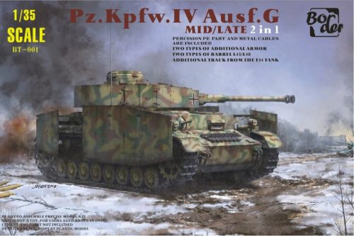 Border Model BT001 Pz.Kpfw.IV Ausf.G Mid/Late 2 in 1 1/35 harckocsi makett