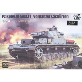   Border Model BT003 Pz.Kpfw. IV Ausf. F1 Vorpanzer & Schürzen (3 in 1) 1/35 harckocsi makett