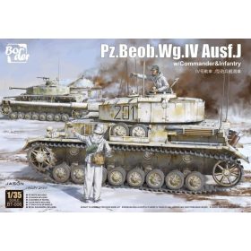   Border Model BT006 Pz.Beob.Wg. IV Ausf. J w/Commander & Infantry 1/35 harckocsi makett