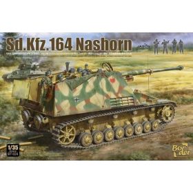   Border Model BT024 Sd.Kfz.164 Nashorn Early/Command Version w/4 Figures 1/35 harckocsi makett
