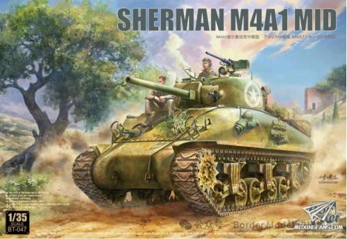 Border Model BT047 US Sherman M4A1 Mid 1/35 harckocsi makett