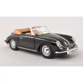   Bburago Porsche 356 B Cabriolet 1961, fekete (18-22078BLACK) (1:24)