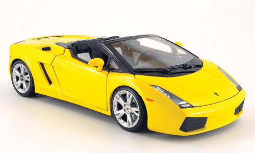 Bburago Lamborghini Gallardo, Spyder, metálsárga (18-12016MET.-YELLOW) (1:18)