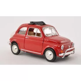   Bburago Fiat 500 L 1968, nyitott vászontetővel (18-22099RED) (1:24)