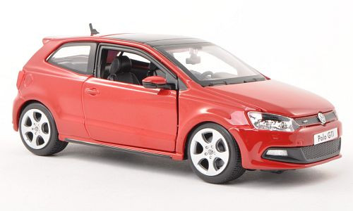 Bburago Volkswagen Polo V GTI M5, piros (18-21059RED) (1:24)