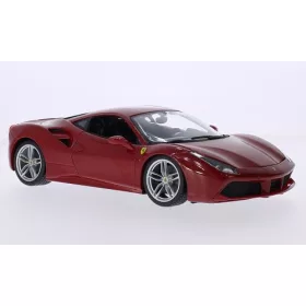 Bburago Ferrari 488 GTB piros, 2015 (18-16008RED) (1:18)