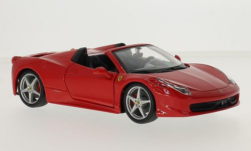 Bburago Ferrari 458 Spider, piros (18-26017RED) (1:24)