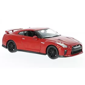 Bburago Nissan GT-R 2017, piros (18-21082RED) (1:24)