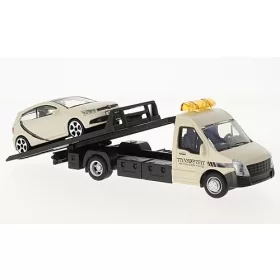  Bburago Iveco Daily autómentő, Volkswagen Polo V GTI személyautó (18-31403) (1:43)