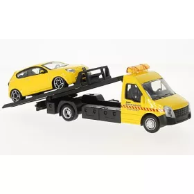   Bburago Iveco Daily autómentő, Alfa Romeo Mito autóval (18-31406) (1:43)