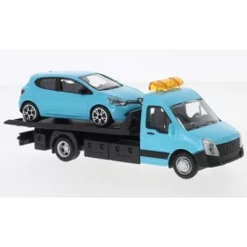   Bburago Iveco Daily autómentő, Renault Clio személyautóval (18-31401) (1:43)