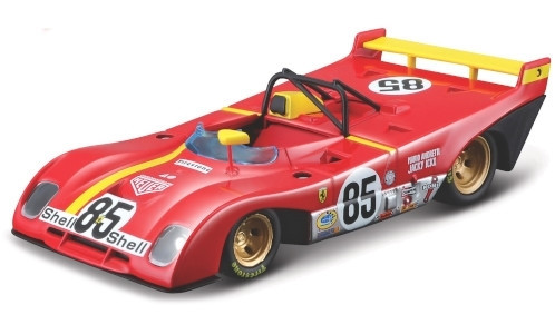 Bburago Ferrari 312 P 1972, 6h Watkins Glen, M. Andretti, J.Ickx, 85, Scuderia Ferrari (18-36302RED) (1:43)