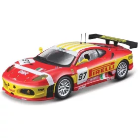   Bburago Ferrari F430 GTC 2008, Pirelli, 24h Le Mans, F.Babini, M.Malucelli, P.Ruberti, 97, BMS Scuderia Italia (18-36303RED) (1:43)