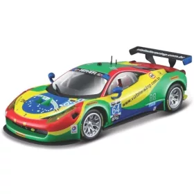   Bburago Ferrari 458 Italia GT3 2015, 24h Daytona, A.Bertolini, F.Longo, D.Serra, M.Gomes, 64, Via Italia Racing (18-36305G) (1:43)
