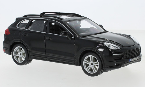 Bburago Porsche Cayenne (92A) Turbo, fekete (18-21056BLACK) (1:24)