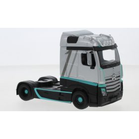   Bburago Mercedes-Benz Actros Gigaspace Custom nyergesvontató, ezüst, Dekor, 2020 (18-32202) (1:43)