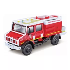   Bburago Mercedes Unimog U5000 tűzoltó, (F) Marins Pompiers De Marseille (18-32017) (1:50)