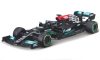 Bburago Mercedes AMG F1 W12 EQ Power+ 2021, figurával, Formula-1, L.Hamilton, 44, Mercedes AMG Petronas F1 Team (18-38058H) (1:43)