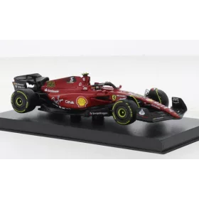   Bburago Ferrari F1-75 2022, Formula-1, figurával, C.Sainz Jr., 55, Scuderia Ferrari (18-36831S) (1:43)