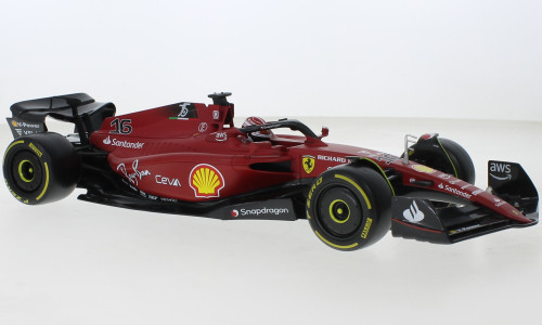 Bburago Ferrari F1-75 2022, Formula-1, C.Leclerc, 16, Scuderia Ferrari (18-16811L) (1:18)