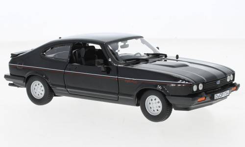 Bburago Ford Capri MK III Injection, Dekor, 1982, fekete (18-21093BLACK) (1:24)