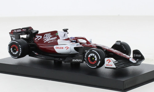 Bburago Alfa Romeo C42 2022, Orlen, Formula-1, V.Bottas, 77, Alfa Romeo F1 Team Orlen (18-38068B) (1:43)