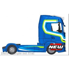   Bburago Scania S730 Highline nyergesvontató, kék/fehér (18-32206) (1:43)