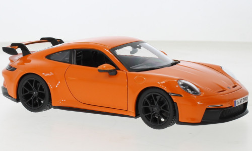 Bburago Porsche 911 (992) GT3 2021, metál narancs (18-21104ORANGE) (1:24)