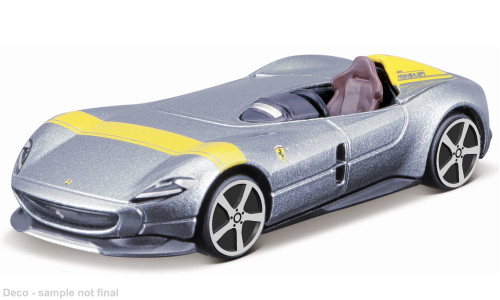 Bburago Ferrari Monza SP1, metálszürke/sárga (18-36046G) (1:43)