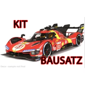   Bburago Ferrari 499P 24h Le Mans, J.Calado, A.Giovinazzi, A.Pier Guidi, 51, építőkészlet (18-26583) (1:24)