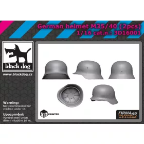   Black Dog 3D16001 German helmet M35/40 2pcs dioráma makett kiegészítő