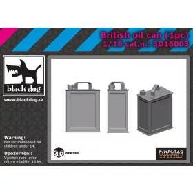   Black Dog 3D16003 British oil can 1pcs dioráma makett kiegészítő