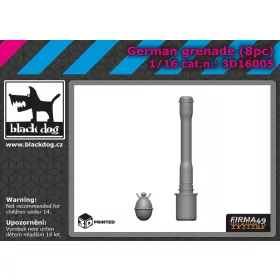   Black Dog 3D16005 German grenade 8pcs dioráma makett kiegészítő