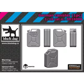   Black Dog 3D16006 German canister 1pcs dioráma makett kiegészítő