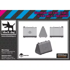   Black Dog 3D16007 German oil can 1pcs dioráma makett kiegészítő