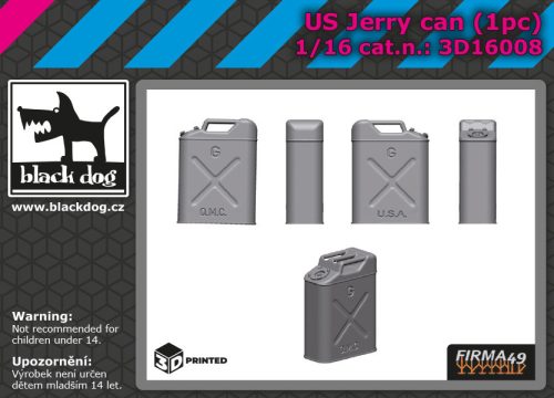 Black Dog 3D16008 US jerry can 1pcs dioráma makett kiegészítő