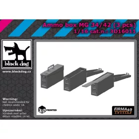   Black Dog 3D16011 Ammo box M6 34/42 3 pcs dioráma makett kiegészítő