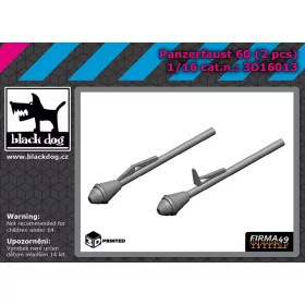   Black Dog 3D16013 Panzerfaust 60 2pcs dioráma makett kiegészítő